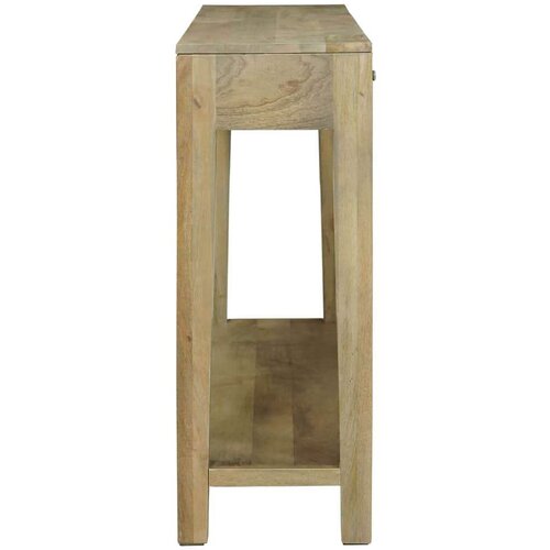  Konzolna stolica s ladicama Prirodna siva 110 x 30 x 80 cm Slike
