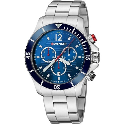 Wenger Sea Force -Blue dial Steel Bracelet Chronograph Dive Men''s Swiss made ručni sat 01.0643.111 Cene