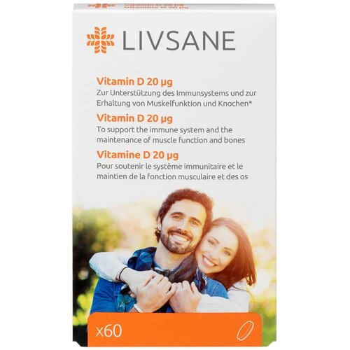 LIVSANE vitamin d 20 mcg A60 Slike