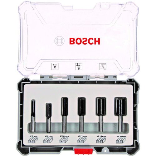 Bosch komplet ravnih glodala, 6 komada, prihvat od 6 mm - 2607017465 Cene