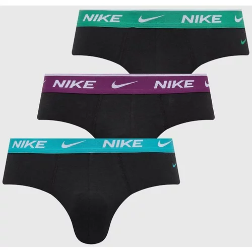 Nike Slip gaćice 3-pack za muškarce, boja: crna
