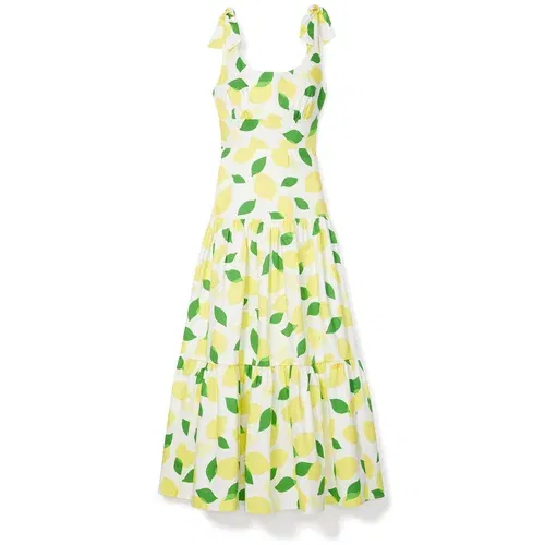 Kate Spade Ljetna haljina boja pijeska / žuta / zelena