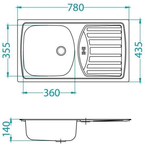  Ugradbeni sudoper basic 150 (78 x 43,5 cm, plemeniti čelik) Cijene