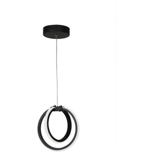 VISILICA Črna kovinska LED viseča svetilka ø 25 cm Sezen – Cene
