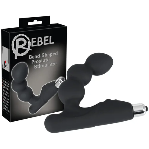 Rebel - Sferični vibrator za prostato (črn)