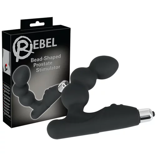 Rebel - sferični vibrator za prostatu (crni)