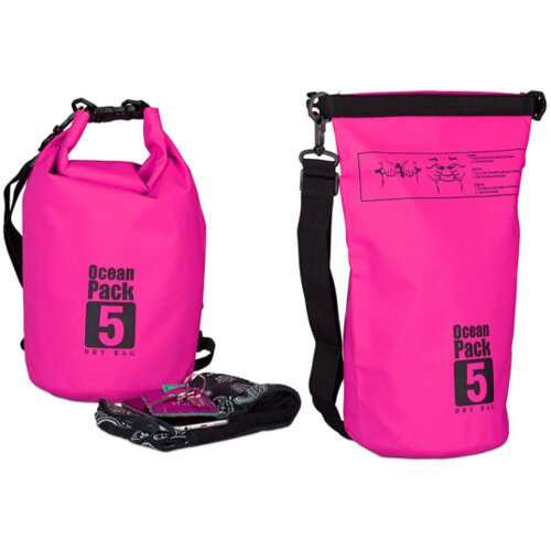  Vodootporna suva torba el 5L pink Cene