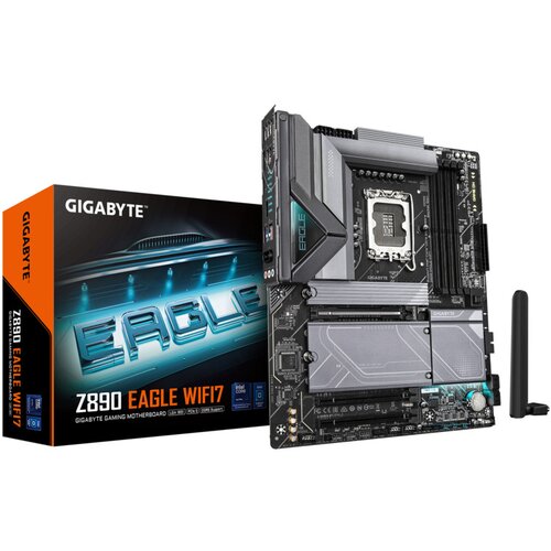 Gigabyte MB Z890 Eagle WIFI7LGA1851; 4xDDR5;4xM.2; 4xSATA;10xUSB; DP; ATX; RAID, THUNDERBOLT Slike