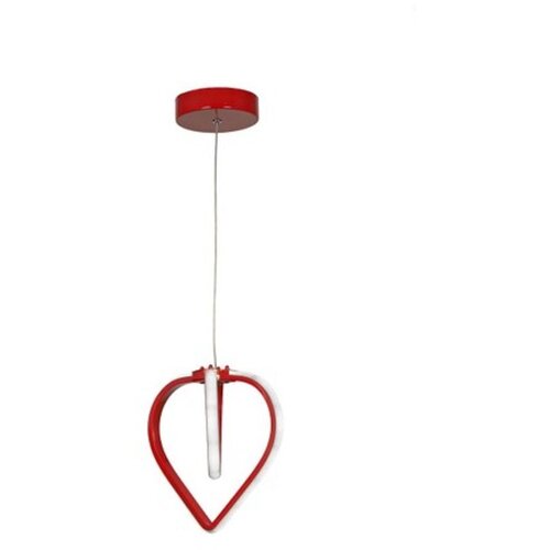 VISILICA Rdeča kovinska LED viseča svetilka ø 22 cm Sevinc – Cene