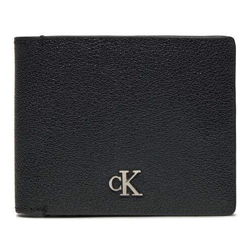 Calvin Klein Velika moška denarnica Mono Hrdw Rfid Bifold W/Coin K50K511444 Črna