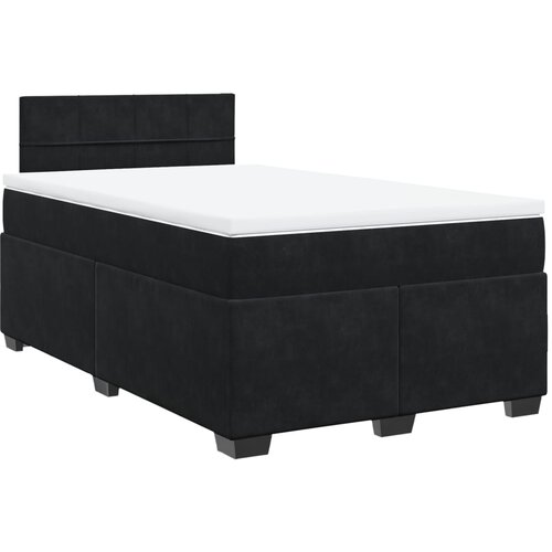 Box spring krevet s madracem crni 120 x 200 cm bar&amp;scaron;unasti Slike