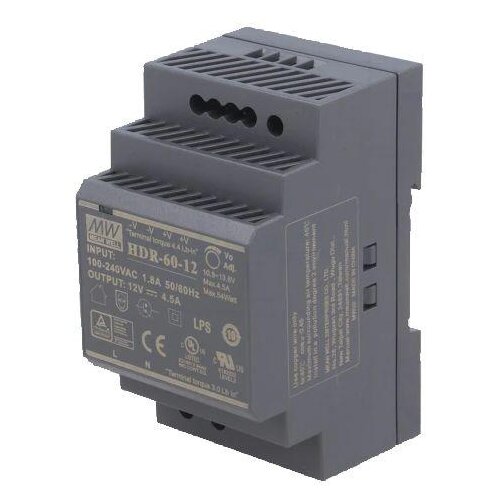 MeanWell HDR-60-24 - napajalnik za DIN, 24VDC, 2.5A, 60W Cene