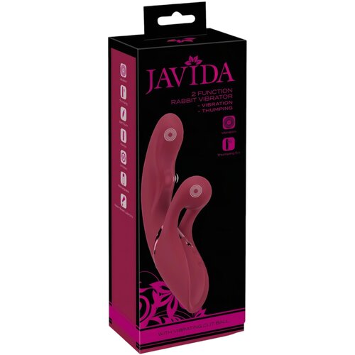 Javida 2 funkcijsko zečji vibrator - akumulatorski (crveni) Cijene