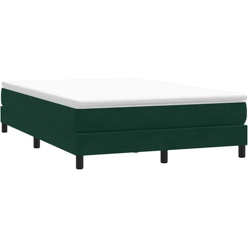 Box Spring krevet bez madraca tamnozeleni 160x210 cm samt Cijene