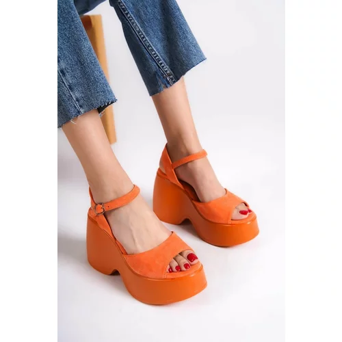 Capone Outfitters Sandals - Orange - Block