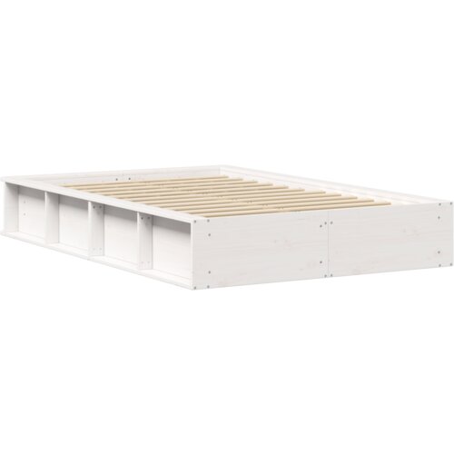 VidaXL Krevet s podizanjem za pohranu u bijeloj boji - 140 x 200 cm Slike