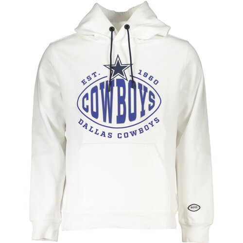Boss HUGO MEN&amp;amp;#39;S WHITE ZIPLESS SWEATSHIRT Slike