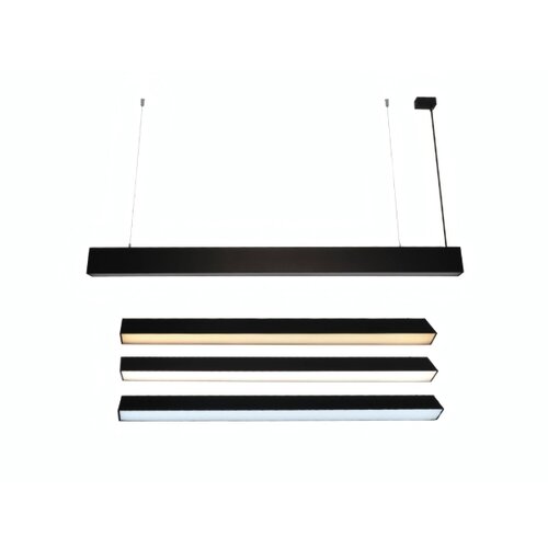  LED luster na sajli LED/55W/230V 3000/4000/6500K 120 cm crni Slike
