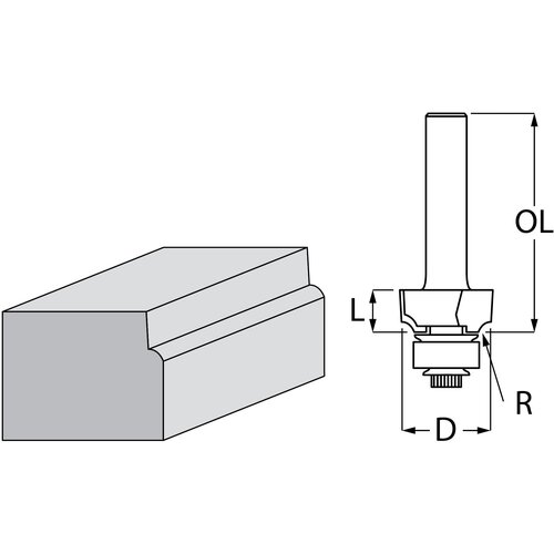 Makita okrugla glodalica sa ležajem D-48343 Cene