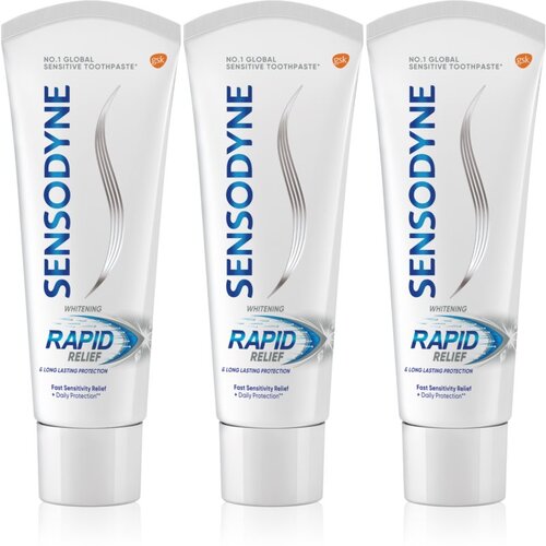 Sensodyne Rapid Whitening zobna pasta za beljenje zob za občutljive zobe 3x75 ml Cene