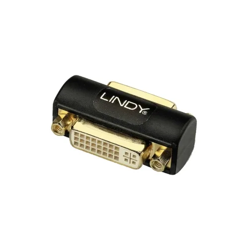 Lindy 41233 DVI adapter [1x ženski konektor DVI, 24 + 5 polova - 1x ženski konektor DVI, 24 + 5 polova] crna