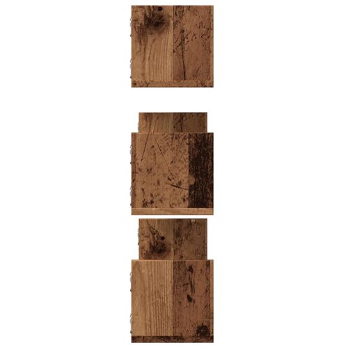  Zidne police 3 kom boja staro drvo 80x18x18cm konstruirano drvo Slike