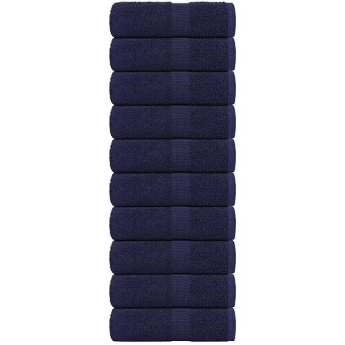 vidaXL Brisače 10 kos modra 30x30 cm 360 g/m² 100% bombaž Cene