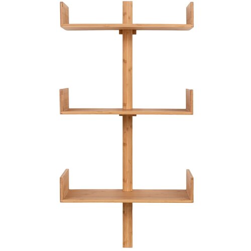 House Nordic Polica od bambusa s više razina u prirodnoj boji 50 cm Villa – Cene