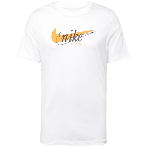 Nike Tehnička sportska majica narančasta / crna / bijela