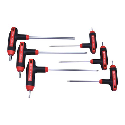 W&amp;uuml;rth set red stripe t-odvijač, torx, 10-40/7kom Slike