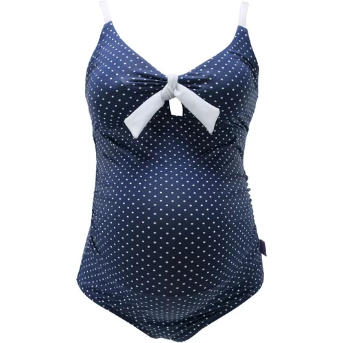 petit amour Jednodijelni kupaći kostim 'Antonie' mornarsko plava / bijela