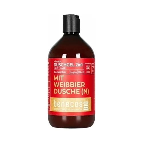 Benecos benecosBIO 2v1 gel za prhanje za moške "Mit Weißbier Dusche(n)"