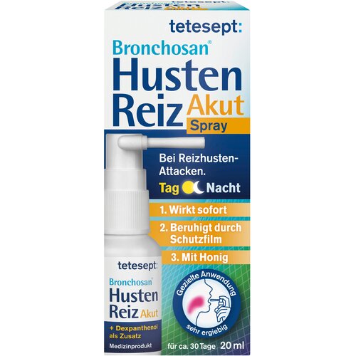 TETESEPT Bronchosan Akut Spray razpr&scaron;ilo proti dražečemu ka&scaron;lju - 20 ml Cene