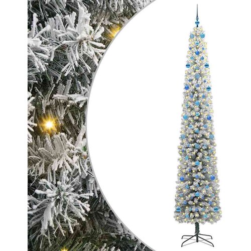 VidaXL Umjetno božićno drvce Zelena 270 cm PVC i čelik i plastika Slike