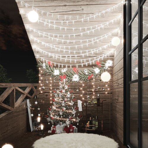 vidaXL Okrasne lučke bučke na vrvici 20 m 200 LED hladno bele, (20669512) Cene