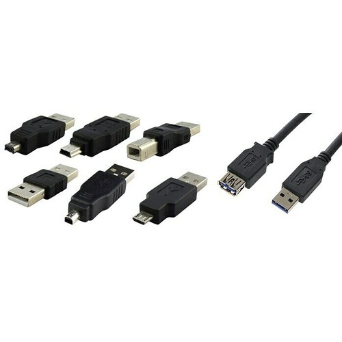 SCHWAIGER USB adapter 7-dijelni (Crne boje, Prijenos podataka: Do 480 Mbit/s) Cijene