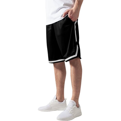 UC Men Stripes Mesh Shorts blkblkwht Slike