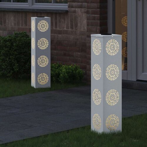  Solarna LED svjetlost za stazu 2 pcs Bijelo Slike