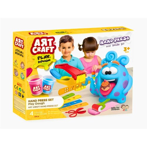 ART CRAFT testo za modelovanje &amp;ndash; set sa presom za oblike, 224 g Slike
