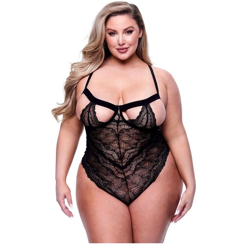 Baci Lingerie SEXY STRAPPY LACE TEDDY BLACK, QUEEN, (21780750) Cene