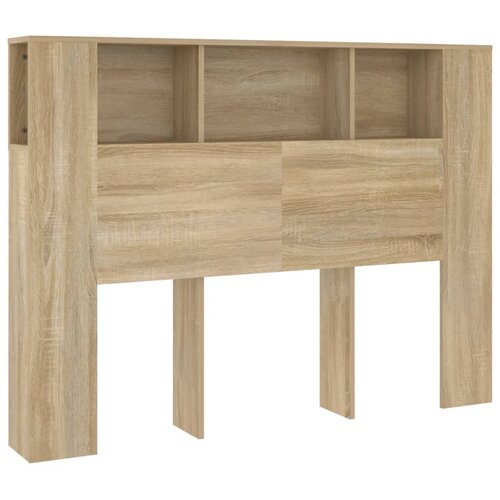 Maison Chic vzglavna omarica - nočna omarica - posteljna omarica sonoma hrast 140x18,5x104,5 cm, (21670704) Slike
