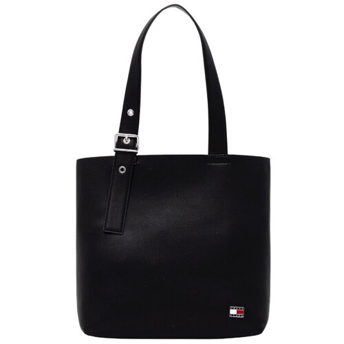 Tommy Hilfiger Torbe za čez ramo TJW COOL TOTE BAG AW0AW17875 Črna Slike