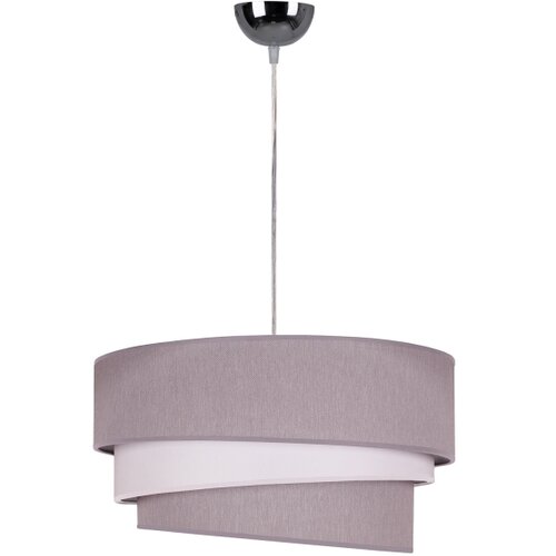  Duolla - Luster na sajli TRIO 1xE27/40W/230V prečnik 45 cm siva/bela Slike