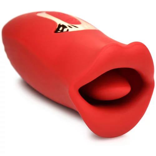 Lickgasm Kiss & Tell Mini Kissing & Vibrating Clitoral Stimulator Red