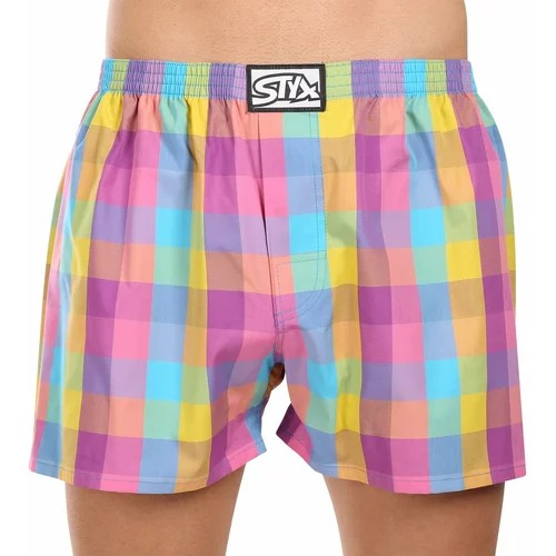STYX Men's shorts classic rubber oversize multicolor