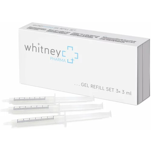 WhitneyPHARMA Gel refill set nadomestno polnilo za nežno beljenje zob 3x3 ml