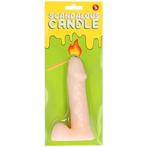 Shots scandalous - svijeća - penis s testisima - prirodno (133g) Slike