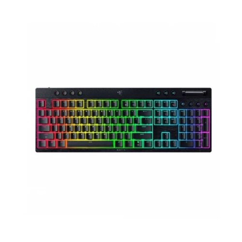 Razer BlackWidow V4 Low-profile HyperSpeed - Wireless Mechanical Gaming Keyboard (Green Clicky Switch) Cene