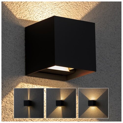  Brilagi - LED spoljašnje zidno svetlo CUBE LED/6W/230V crna IP54 Cene