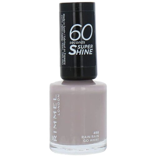 Rimmel London Lak za nohte 60 Sekunden Super Shine Nagellack - 498 Rain Rain Go Aw Vijolična Slike
